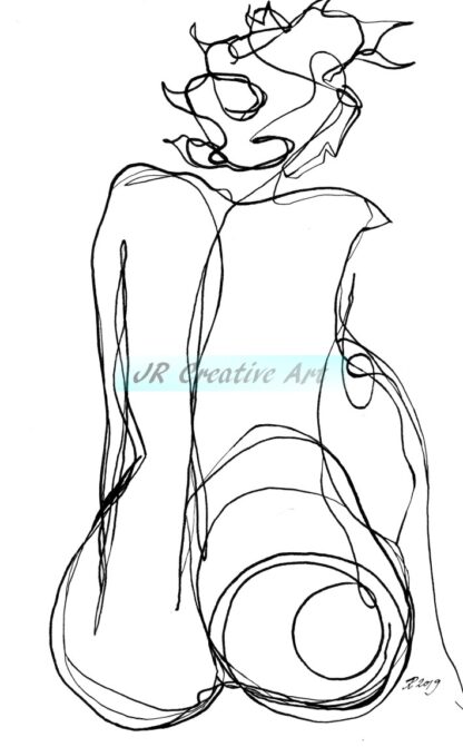Naked sketch 3 B&W