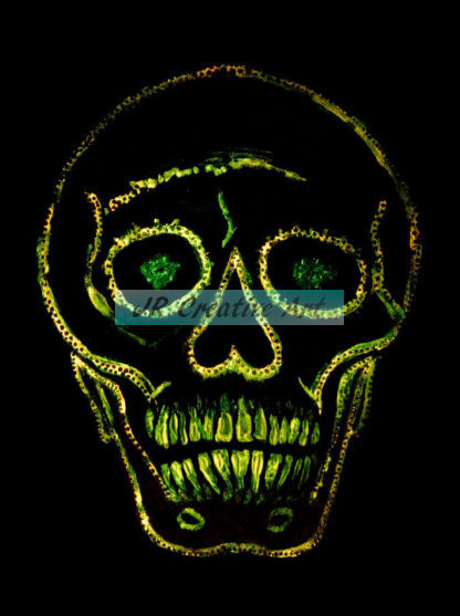 SKULL GLOW IN DARK ABSTRACT - Image 2