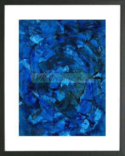 Abstract Summer 2023 Blue Edges